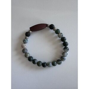 Natural Mixed Moonstone Gemstone Crystal Stretch Bracelet w/ 6mm Beads NEW
